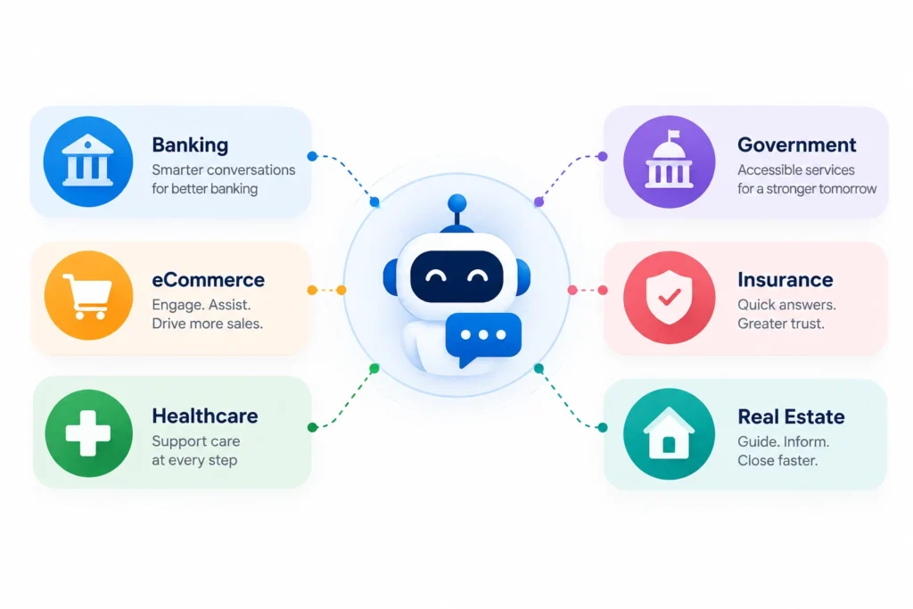 AI chatbot for six major industries