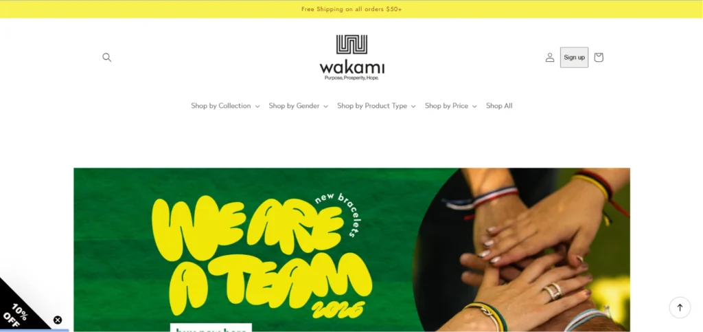 Wakami We Are A Team 2025 bracelet collection